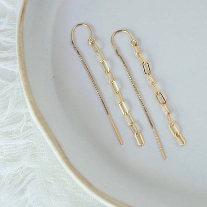 Paperclip Threader Earrings