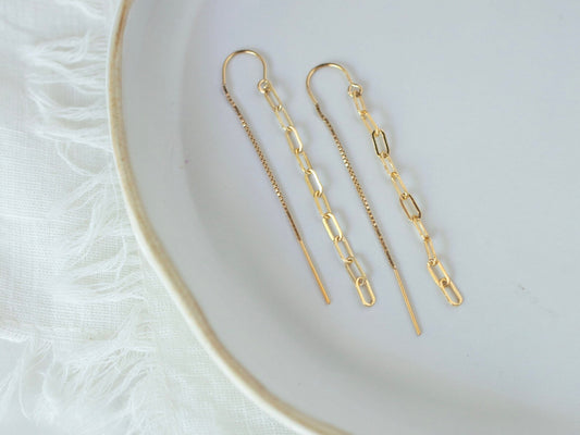 Paperclip Threader Earrings