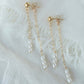 Pearl Dangle Stud Earrings