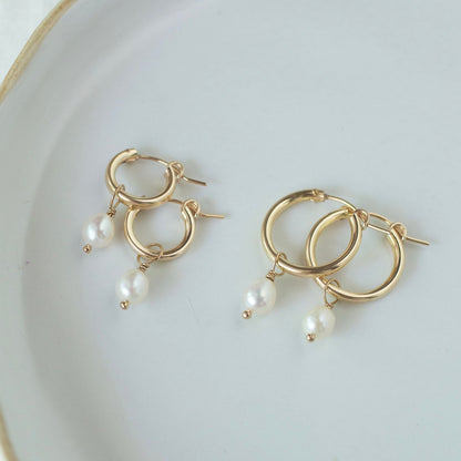 Pearl Hoops