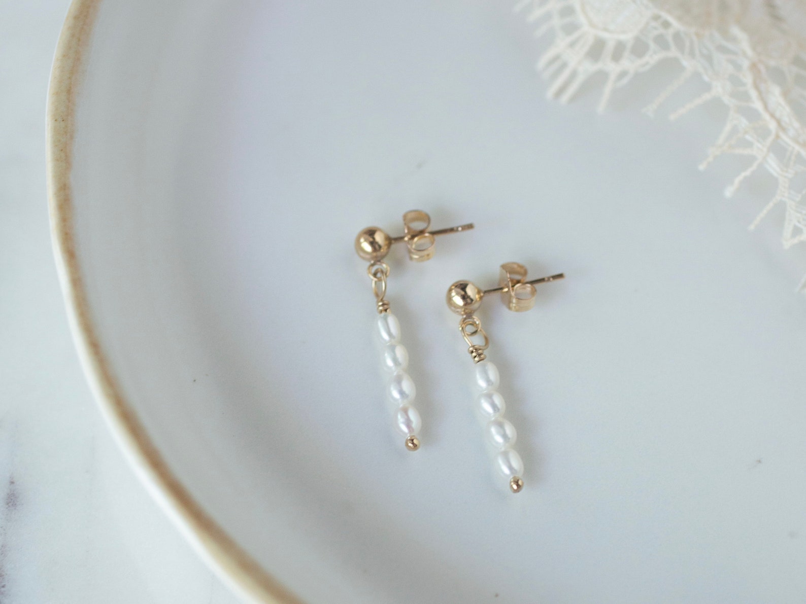 Pearl Stud Earrings