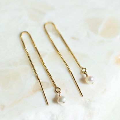 Pearl Threader Earrings