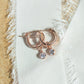 Rose Gold Classic Sparkle Hoops