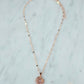 Rose Gold Solar Eclipse Necklace