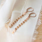 Rose Gold Poppy Leverback Earrings