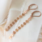 Rose Gold Poppy Leverback Earrings