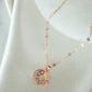 Rose Gold Solar Eclipse Necklace