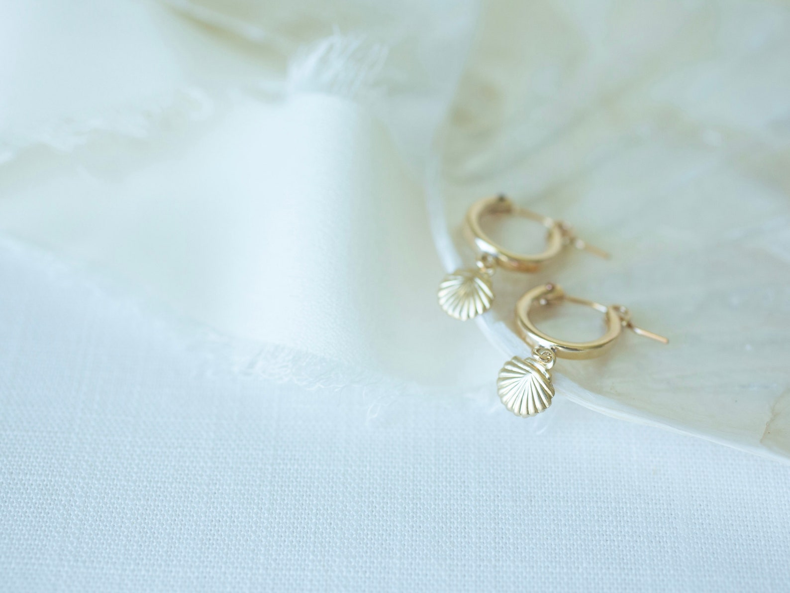 Seashell Hoops Earing
