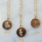 Small Birth Flower Necklace With Gold