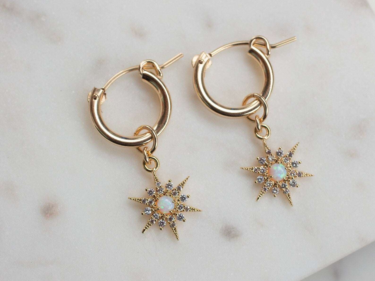 Starburst Hoops Earing