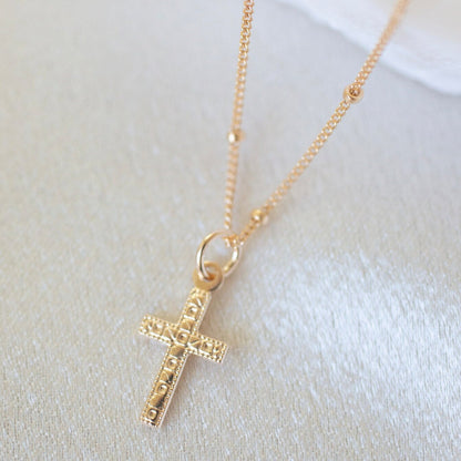 Tiny Cross Necklace