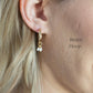 Trinity Pearl Hoops Earings