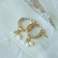 Trinity Pearl Hoops
