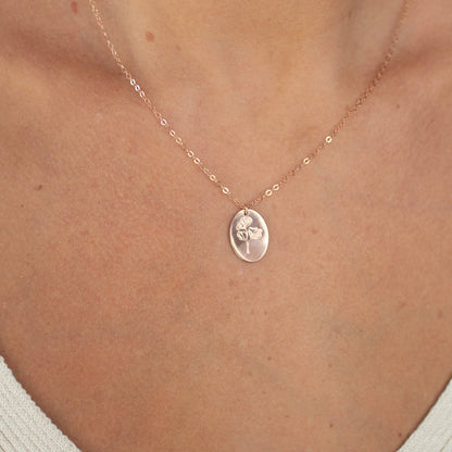 birth flower necklace