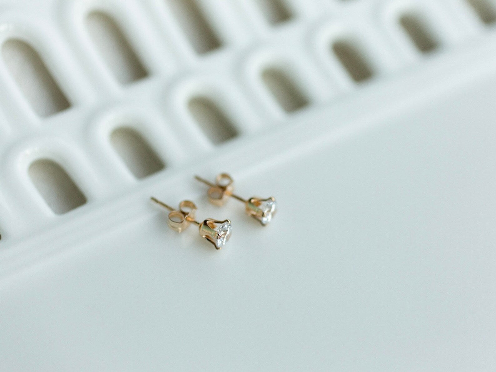 clear earrings