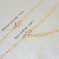 crescent necklace gold