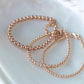 gold beaded bracelet