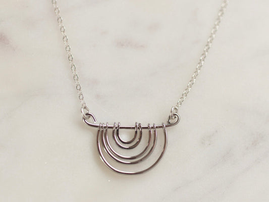 Silver Rainbow Necklace