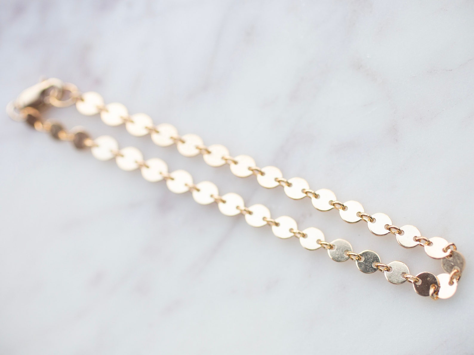 14K Gold Poppy Bracelet
