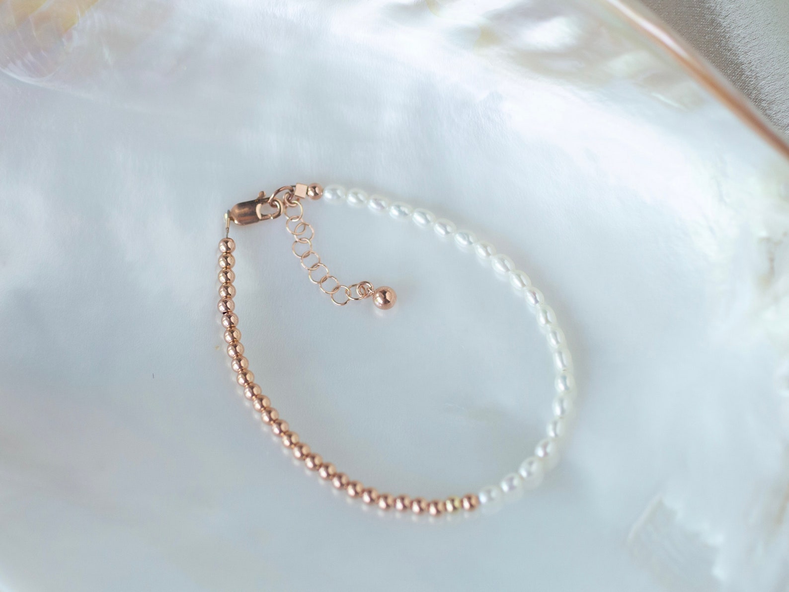 rose gold and gold bracelet