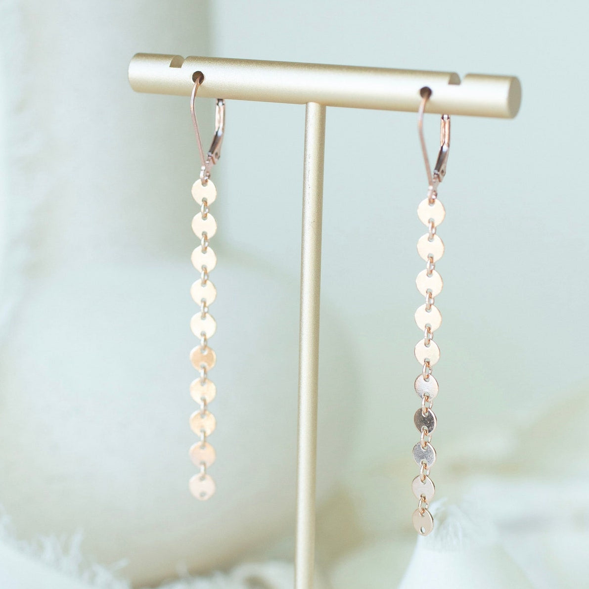 rose gold filled earrings