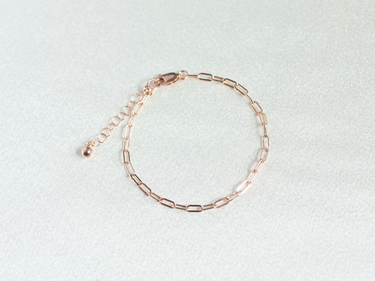 rose gold paper clip necklace