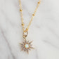 sunburst necklace gold